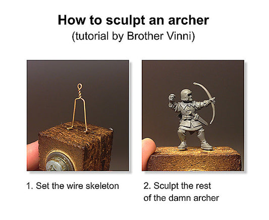 How to sculpt an archer (tutorial by Brother Vinni)