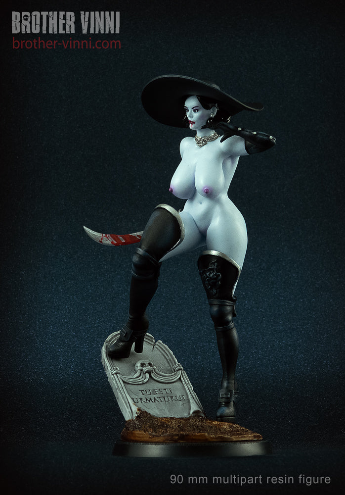 Vampire Lady, complete figure, pre-painted and assembled.