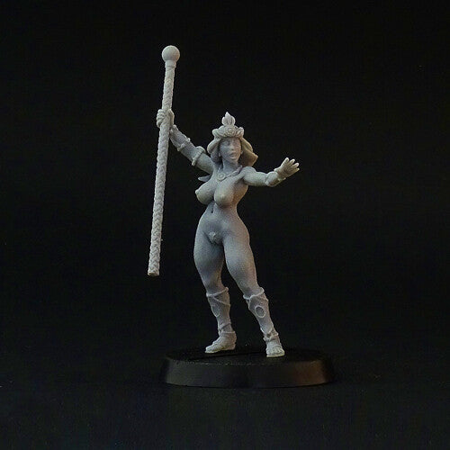 Female Sorcerer ver.2 miniature (or Female Mage, Wizard) - Brother Vinni