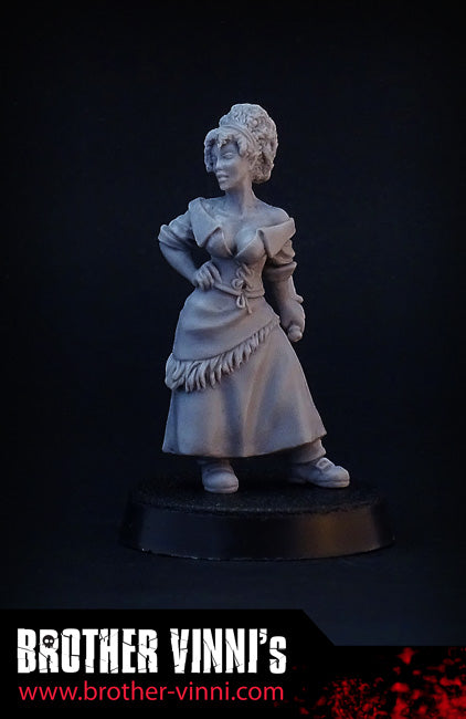 Female Assassin, thief fantasy miniature, 28 mm resin