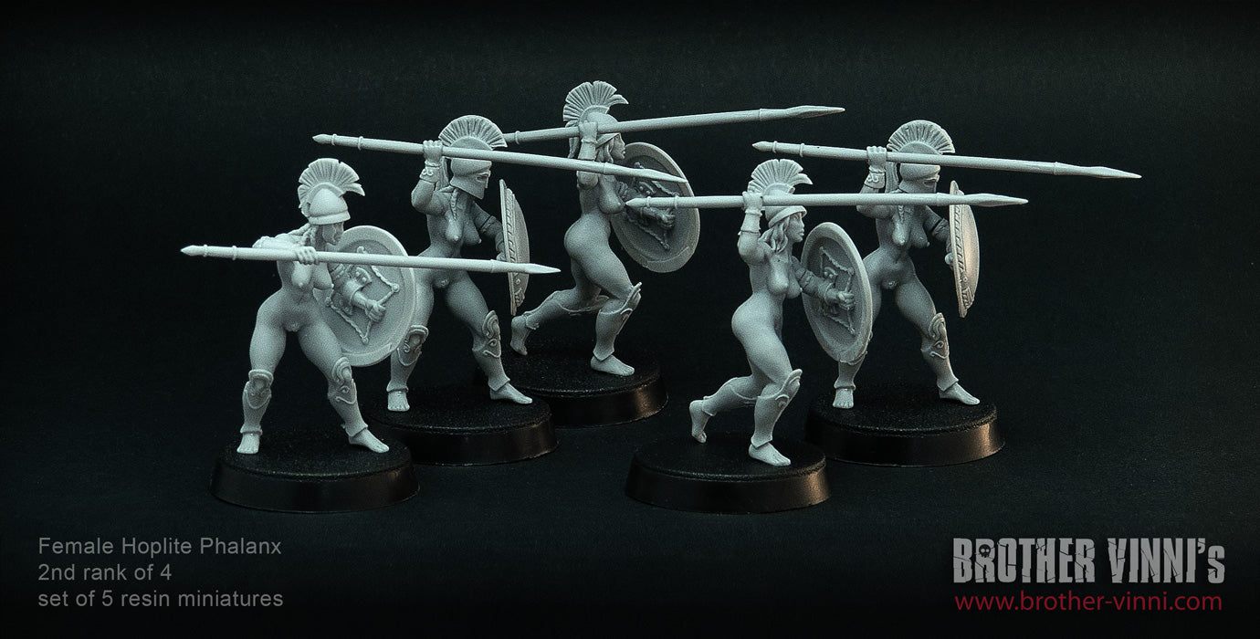 Female Hoplites 2/4 (28 mm miniatures by Brother Vinni)