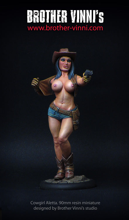 Cowgirl 90mm figure