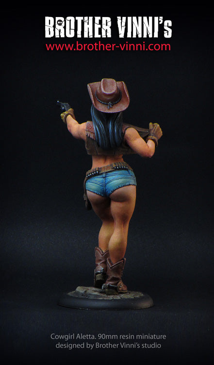Cowgirl 90mm figure