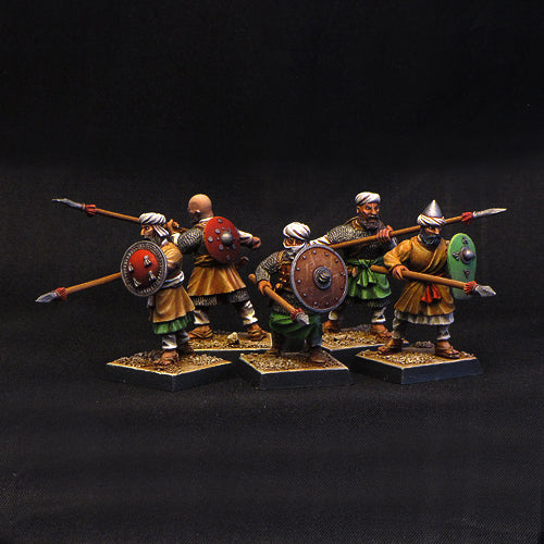 Arabian (Saracen) warriors miniatures, first rank.