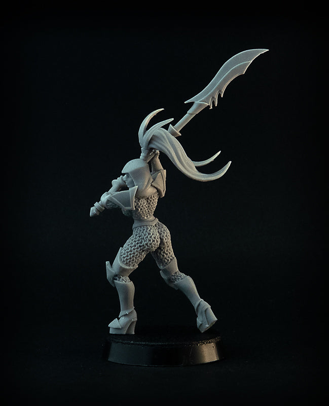 Dungeon Guard miniatures, 28 mm resin female fantasy