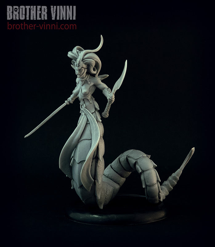 Medusa #1, 28mm fantasy miniature for D&D, Brother Vinni webstore