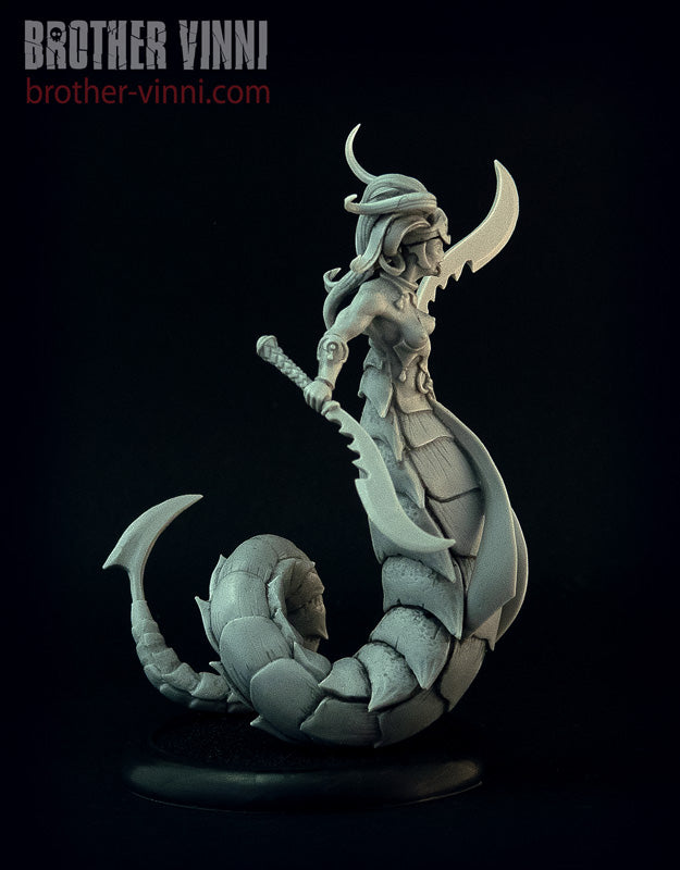 Medusa #1, 28mm fantasy miniature for D&D, Brother Vinni webstore