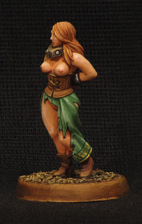 Slave Girl #1, resin fantasy miniature, 28 mm scale