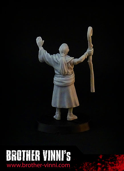 Priest (druid) miniature for SAGA, 28mm resin by Brother Vinni.