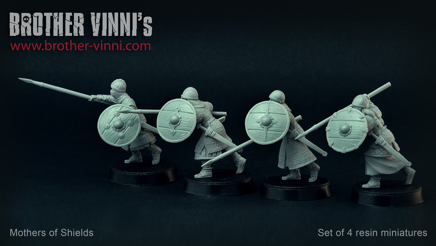 Female Viking Warriors miniatures, Shield Maidens 28mm by Brother Vinni.