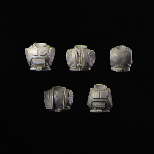 Male soldier torsos, wargame sci-fi 28mm resin bits, accessories