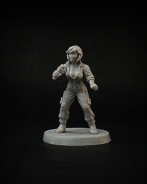 May O’Reilly, female reporter miniature