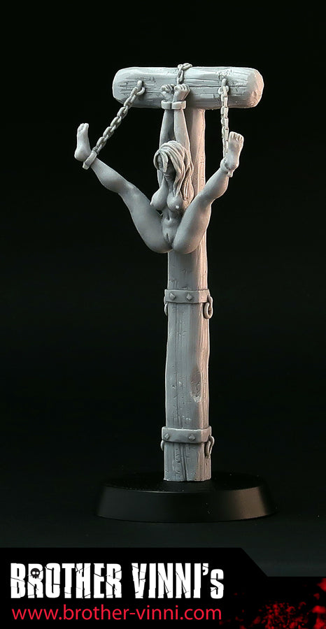 Naked Woman in bondage resin miniature, sculpture #26n