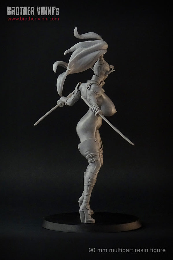 female Elf warrior, fantasy 90mm figure