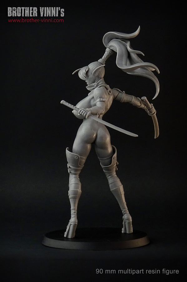 female Elf warrior, fantasy 90mm figure