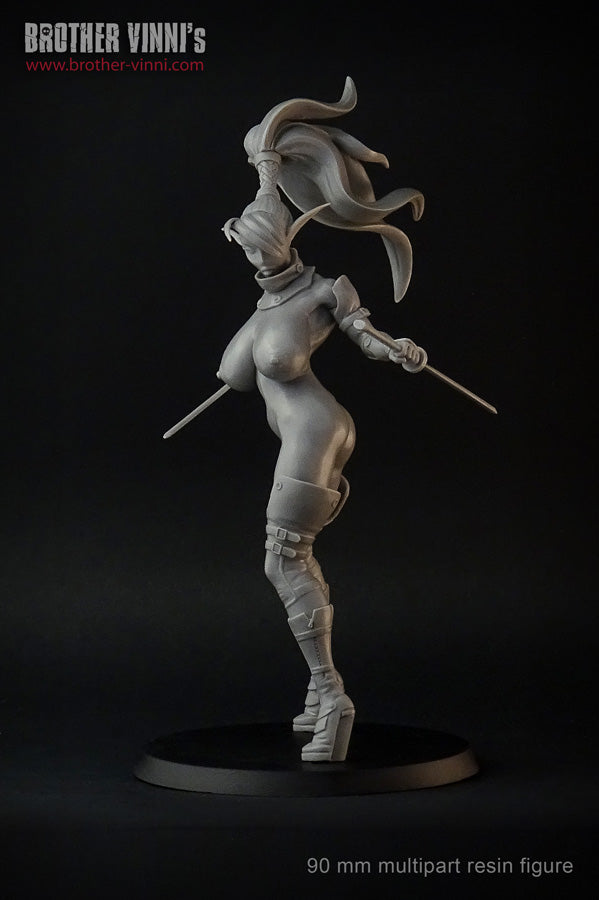 female Elf warrior, fantasy 90mm figure