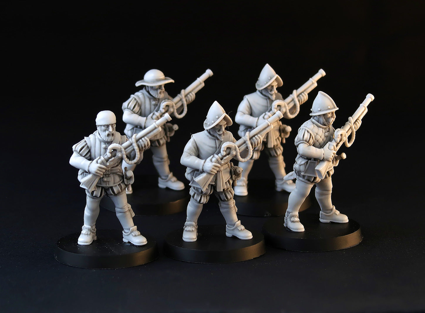 Imperial Hand Gunners wargame miniature set, 28mm resin