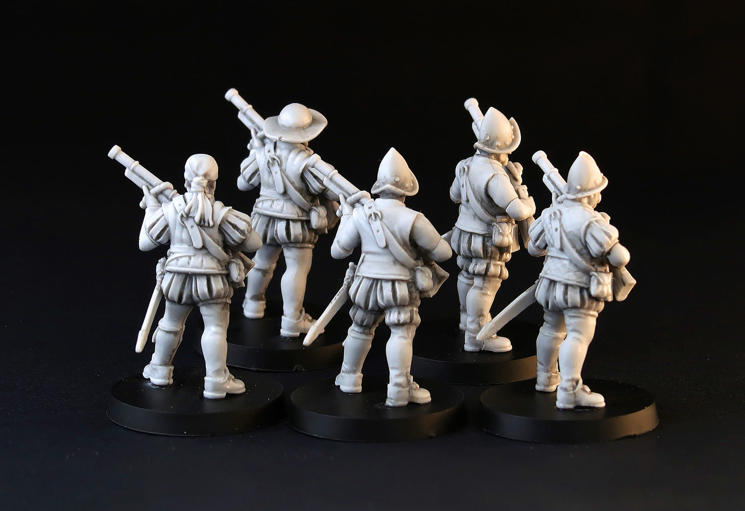 Imperial Hand Gunners wargame miniature set, 28mm resin
