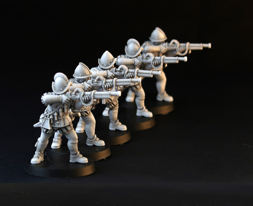 Spanish Musketeers wargame miniature set