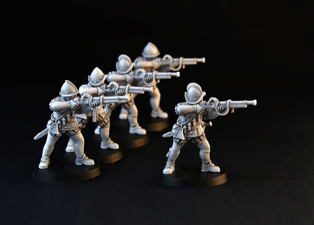 Spanish Musketeers wargame miniature set