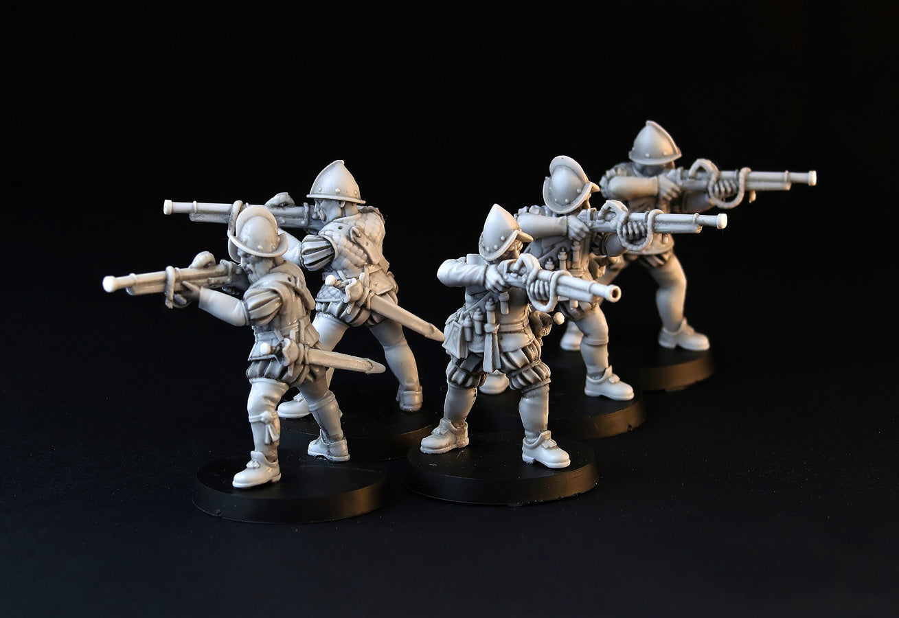Spanish Musketeers wargame miniature set