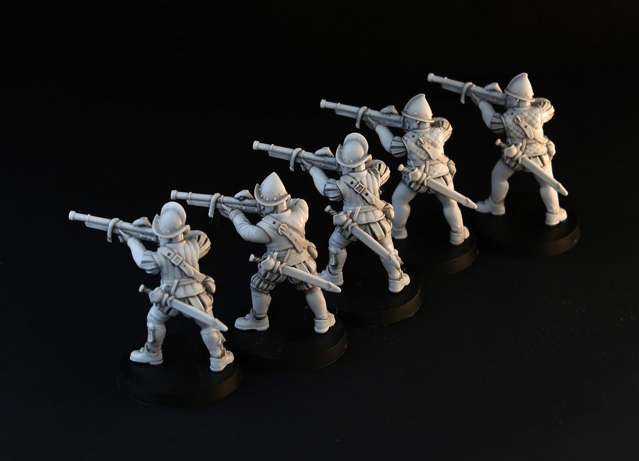 Spanish Musketeers wargame miniature set
