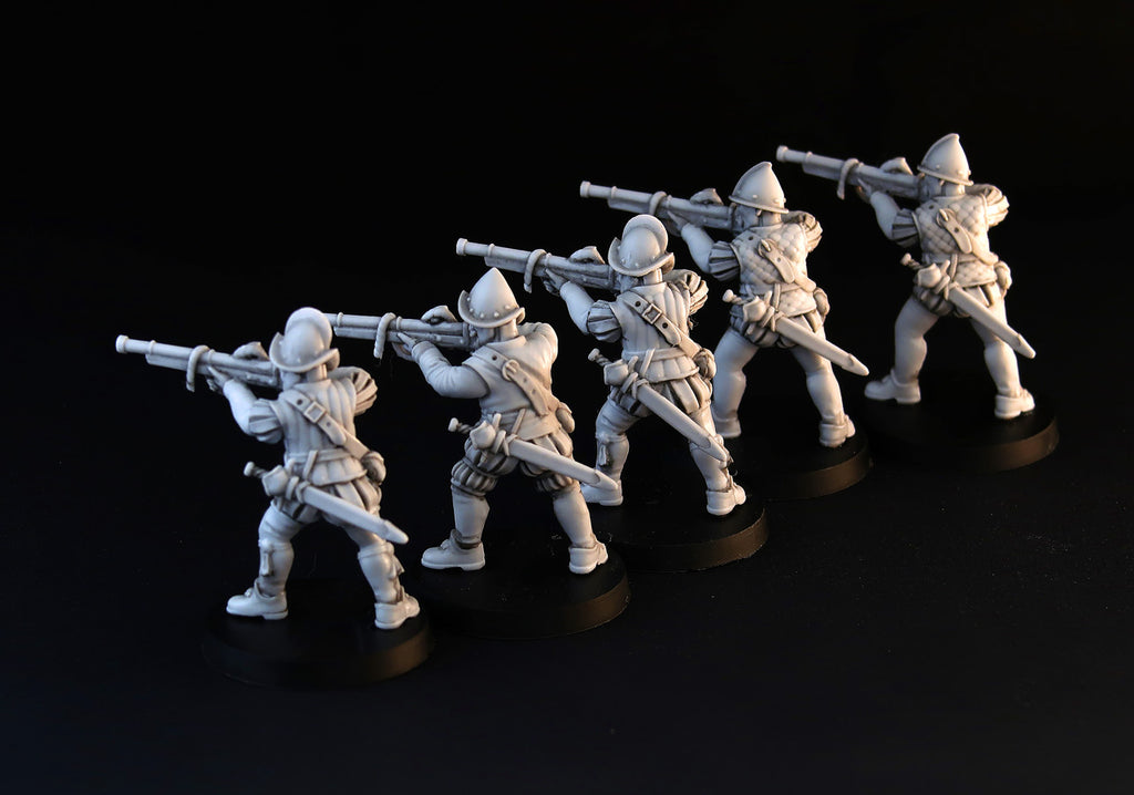 Spanish Musketeers wargame miniature set
