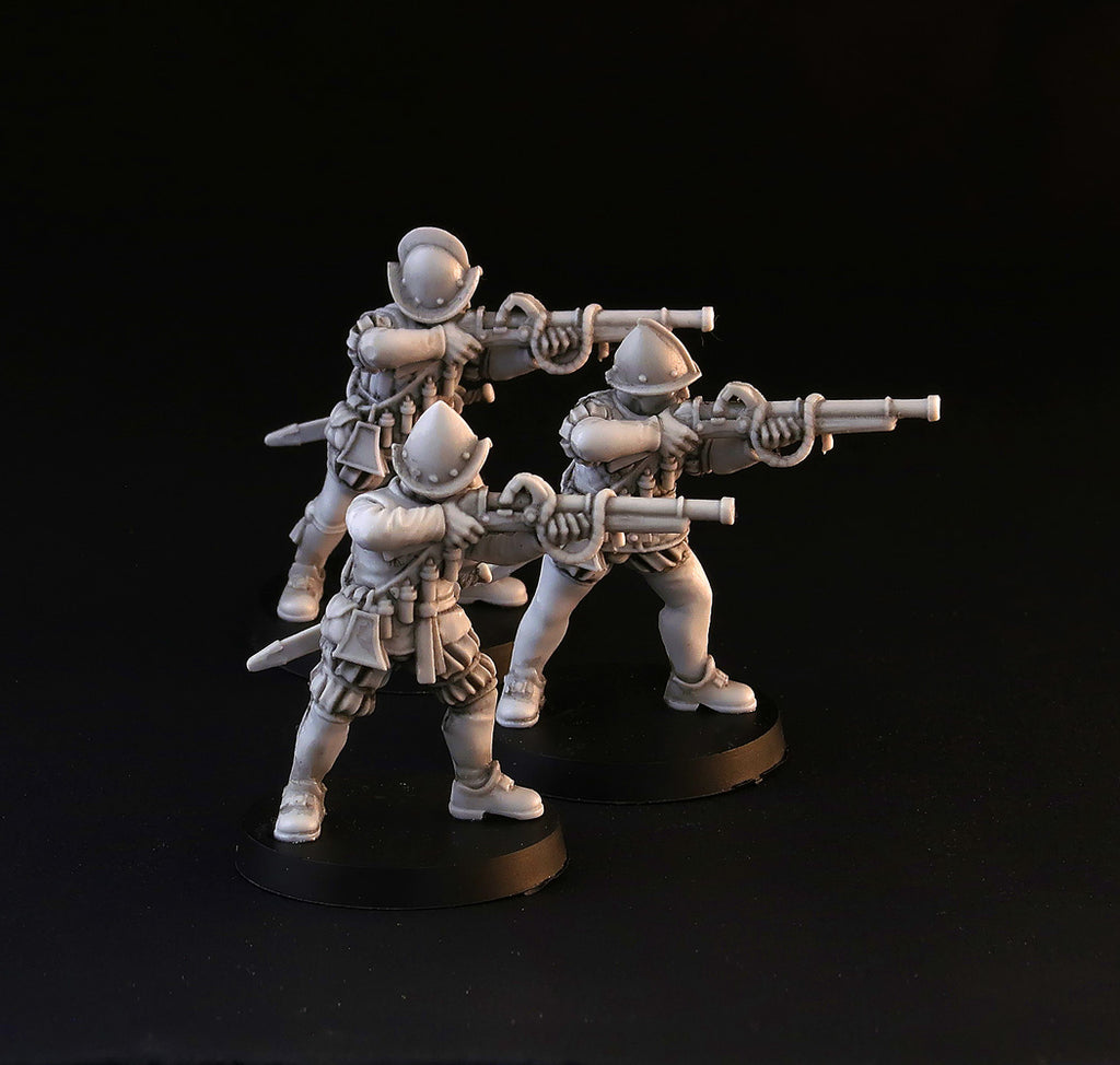 Spanish Musketeers wargame miniature set