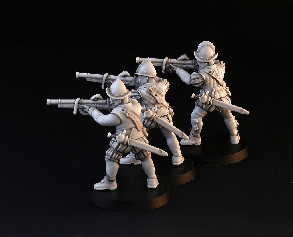 Spanish Musketeers wargame miniature set