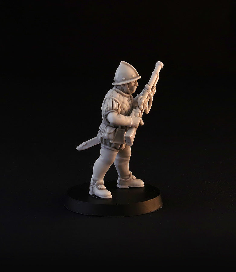 Imperial Hand Gunners wargame miniature set, 28mm resin