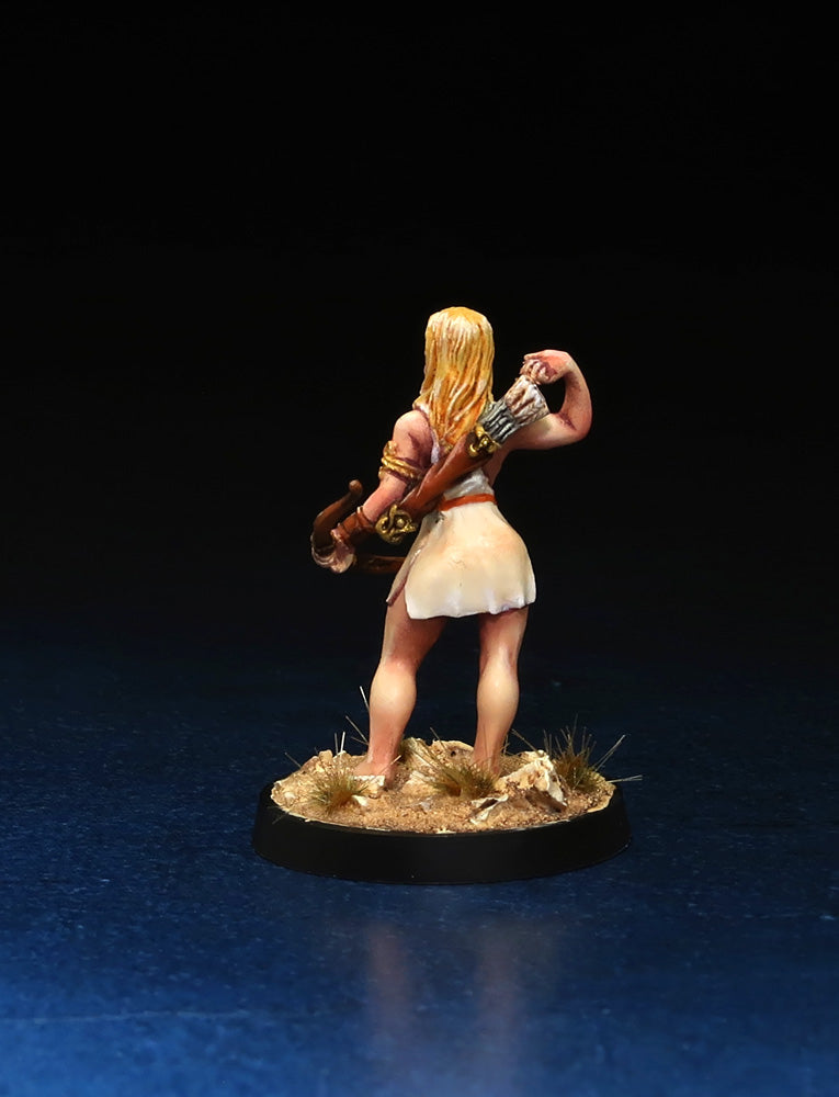 Female Greek Archer - fantasy resin miniature for wargaming
