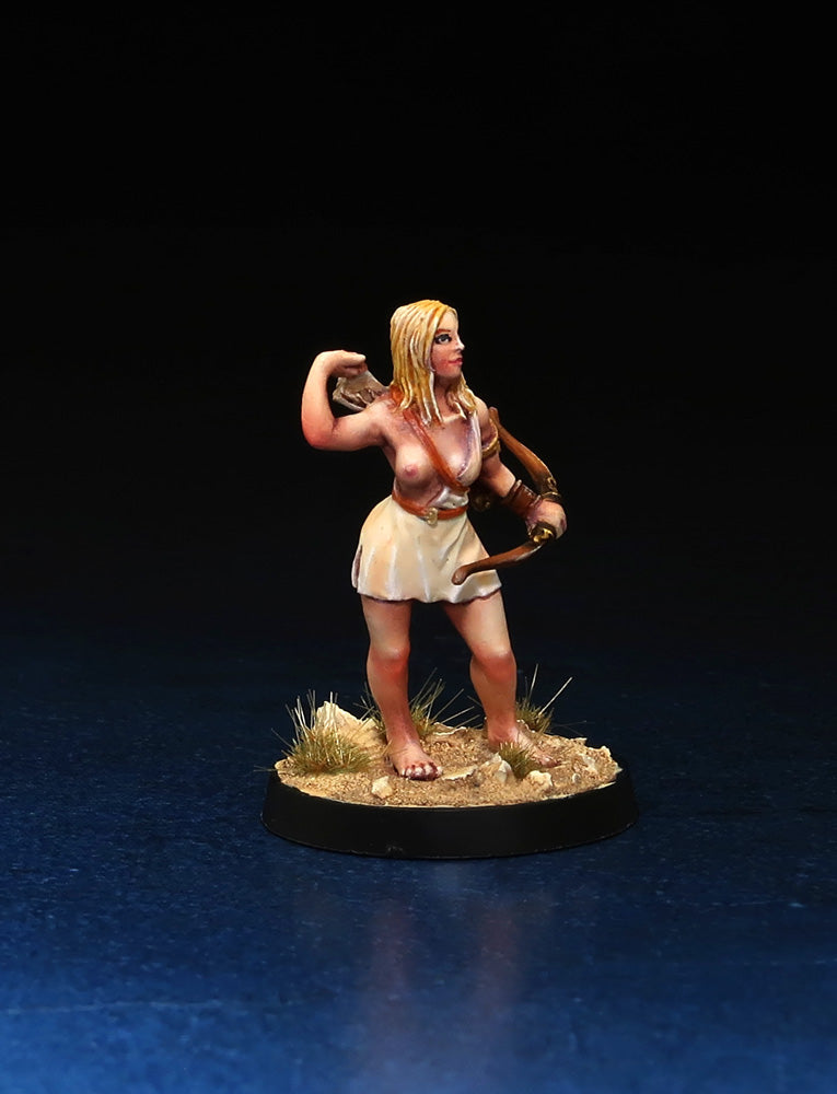 Female Greek Archer - fantasy resin miniature for wargaming
