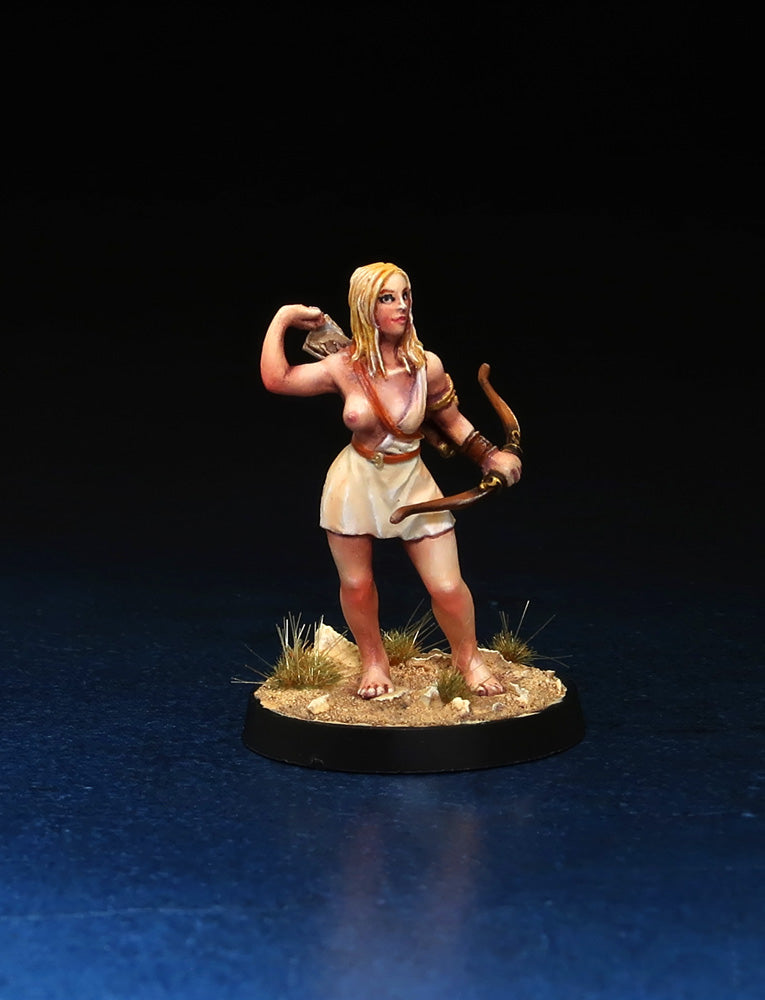 Female Greek Archer - fantasy resin miniature for wargaming