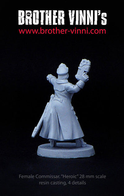 Female Imperial Commissar miniature - Brother Vinni