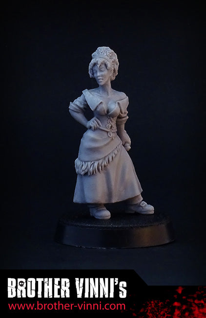 Female Assassin, thief fantasy miniature, 28 mm resin