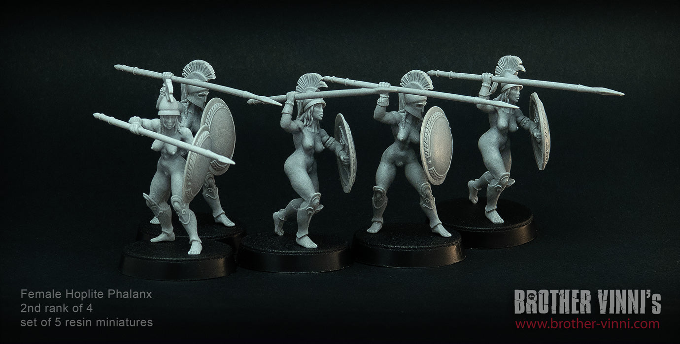 Female Hoplites 2/4 (28 mm miniatures by Brother Vinni)