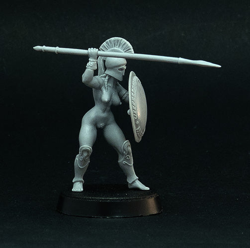 Female Hoplite miniatures (Full Phalanx)