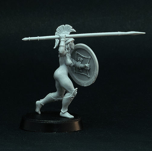 Female Hoplite miniatures (Full Phalanx)