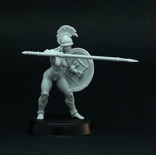 Female Hoplite miniatures (Full Phalanx)