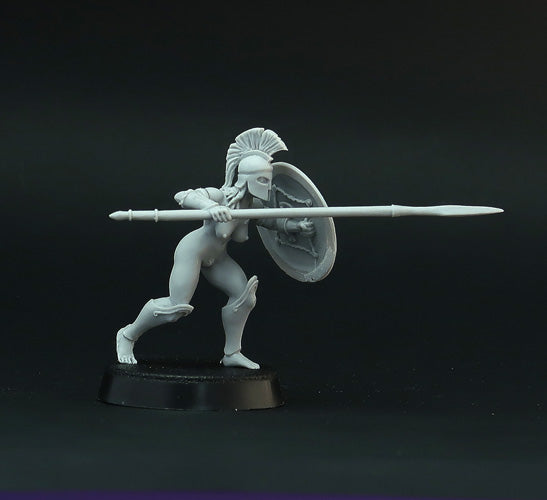 Female Hoplite miniatures (Full Phalanx)