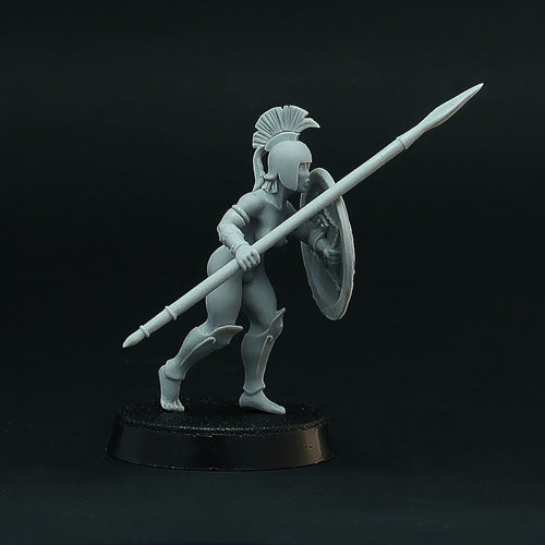 Female Hoplite miniatures (Full Phalanx)