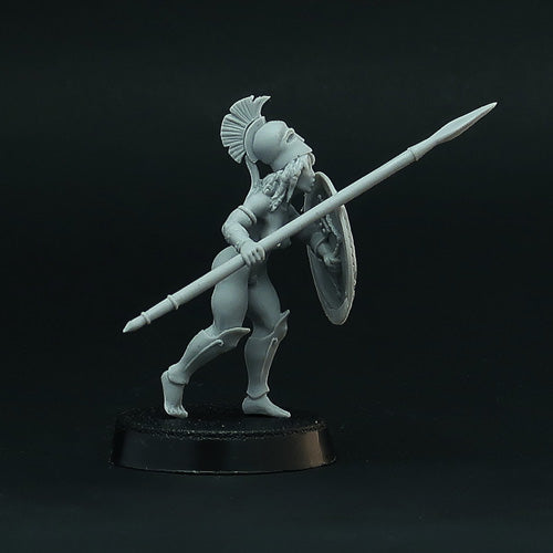 Female Hoplite miniatures (Full Phalanx)