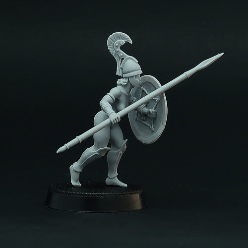 Female Hoplite miniatures (Full Phalanx)