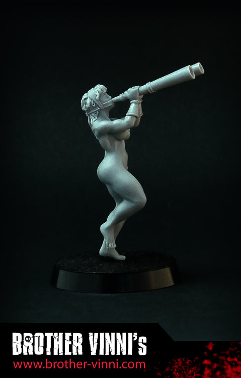 Female Hoplite Musician, Greek Amazon miniature 28 mm