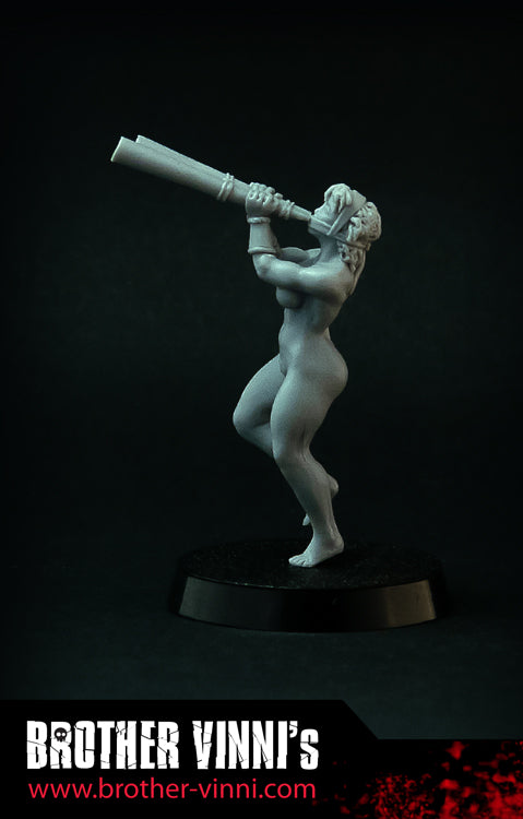 Female Hoplite Musician, Greek Amazon miniature 28 mm