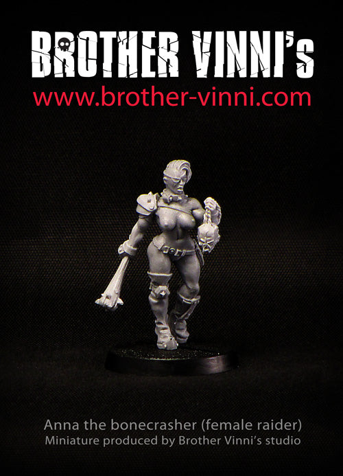 Female Post Apocalyptic Miniature 28mm for wargames