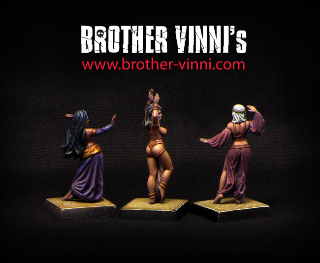 Belly Dancer miniatures (Arabian, Eastern Girls) - for tabletop RPG and wargames