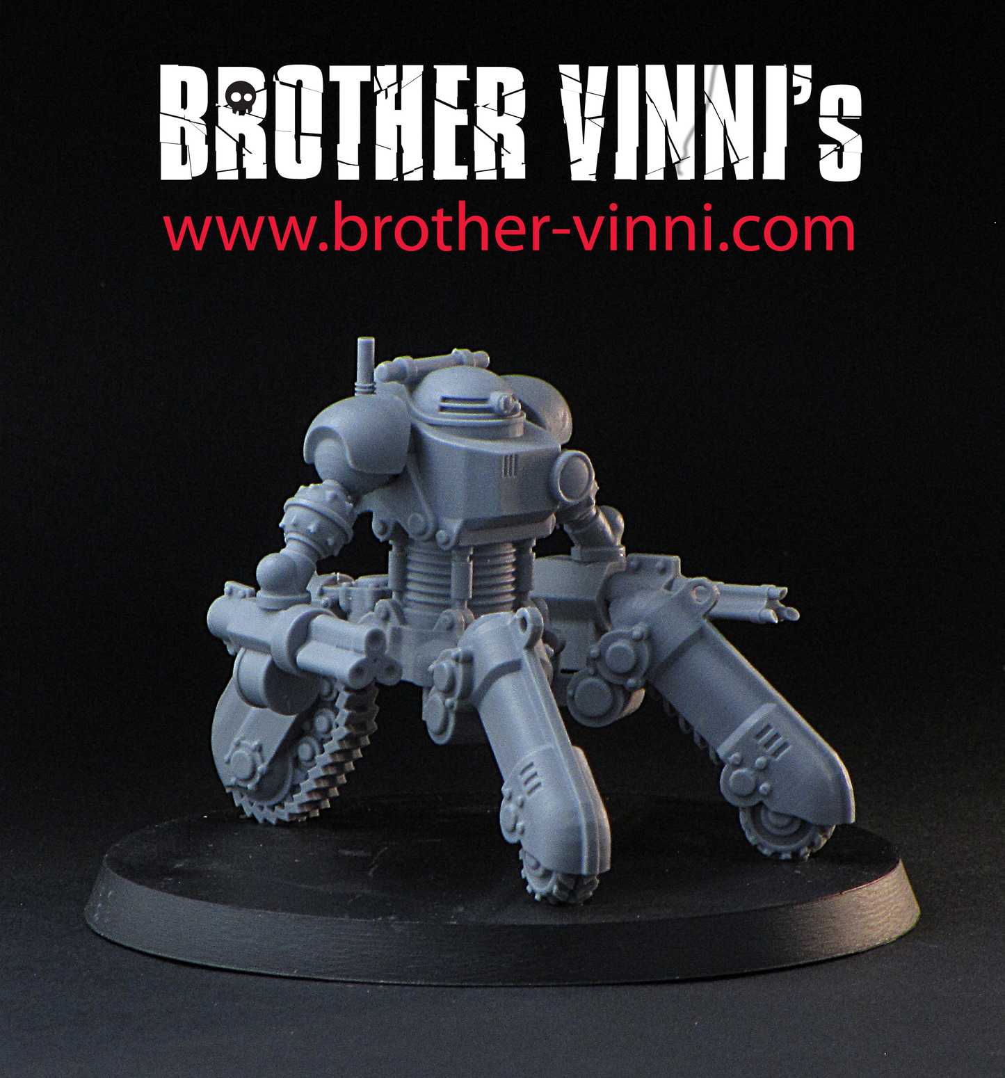 Tricycle Robot miniature for sci-fi wargaming or tabletop RPG