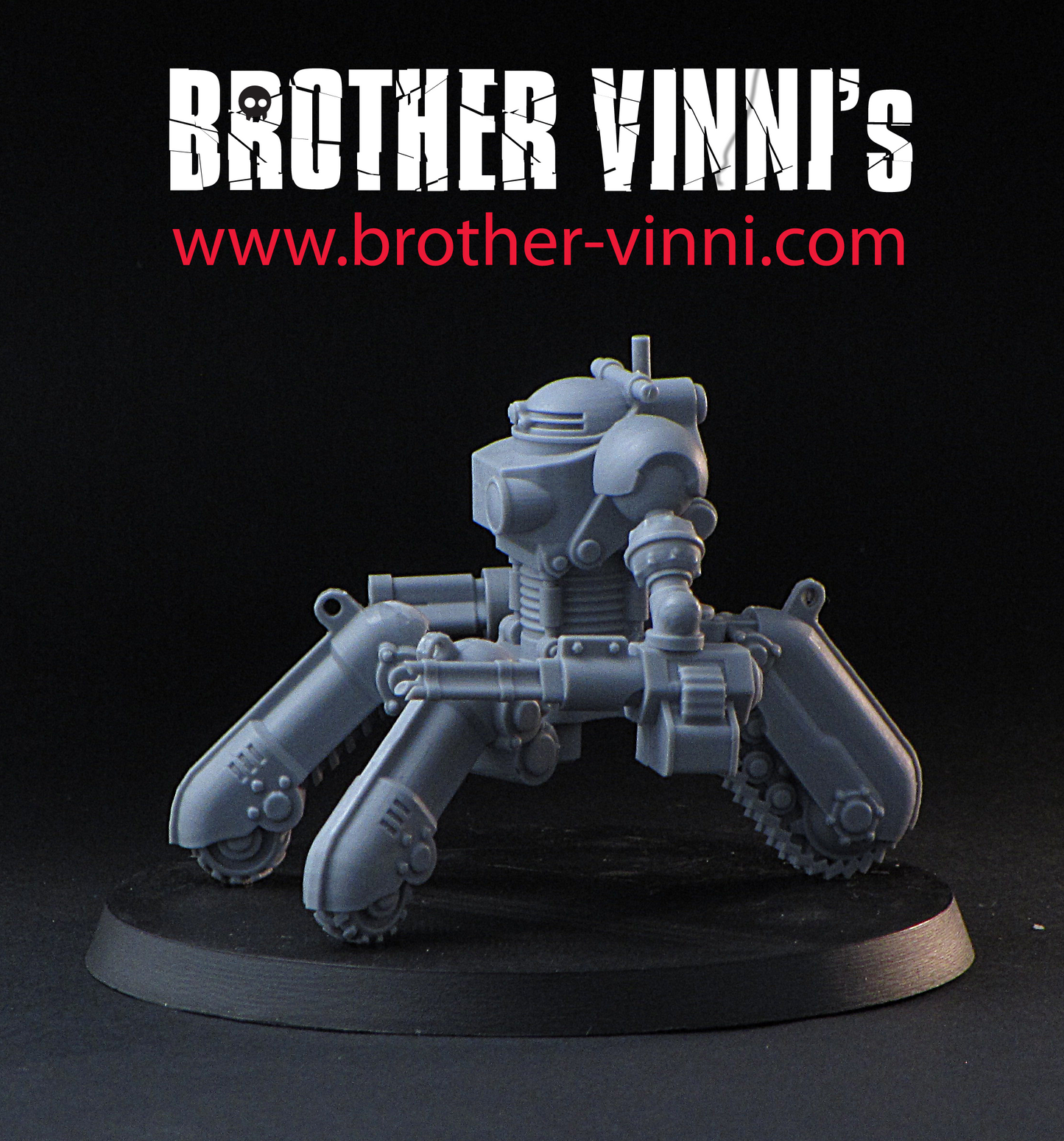 Tricycle Robot miniature for sci-fi wargaming or tabletop RPG