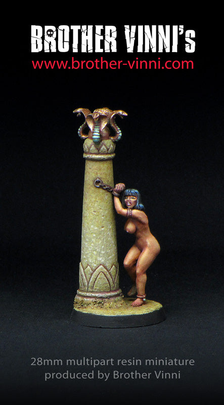 Egyptian style Slave Girl miniature 28 mm, resin